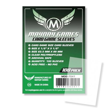 [7041] FUNDAS STANDARD MAYDAY (PACK OF 100) 63.5X 88 MM (GREEN) - Imagen 2