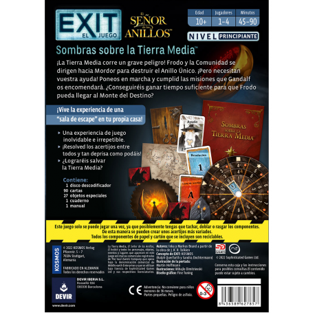 EXIT: EL SE&amp;Ntilde;OR DE LOS ANILLOS SOMBRAS SOBRE LA TIERRA MEDIA - Imagen 3