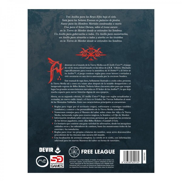 El Anillo &amp;Uacute;nico 2da Edici&amp;oacute;n - Libro B&amp;aacute;sico - Imagen 3