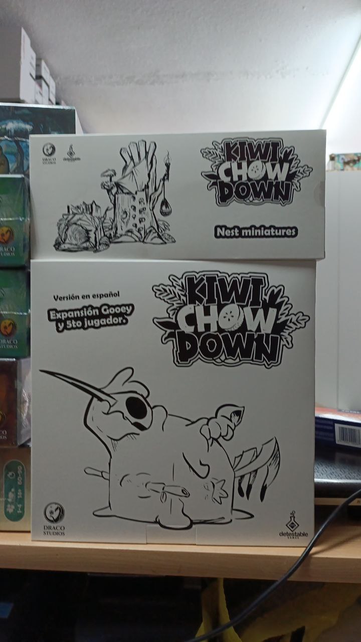 KIWI CHOW DOWN + EXP GOOEY 5TO JUGADOR + NEST MINIATURES (VERSION  KICKSTARTER) - Imagen 2
