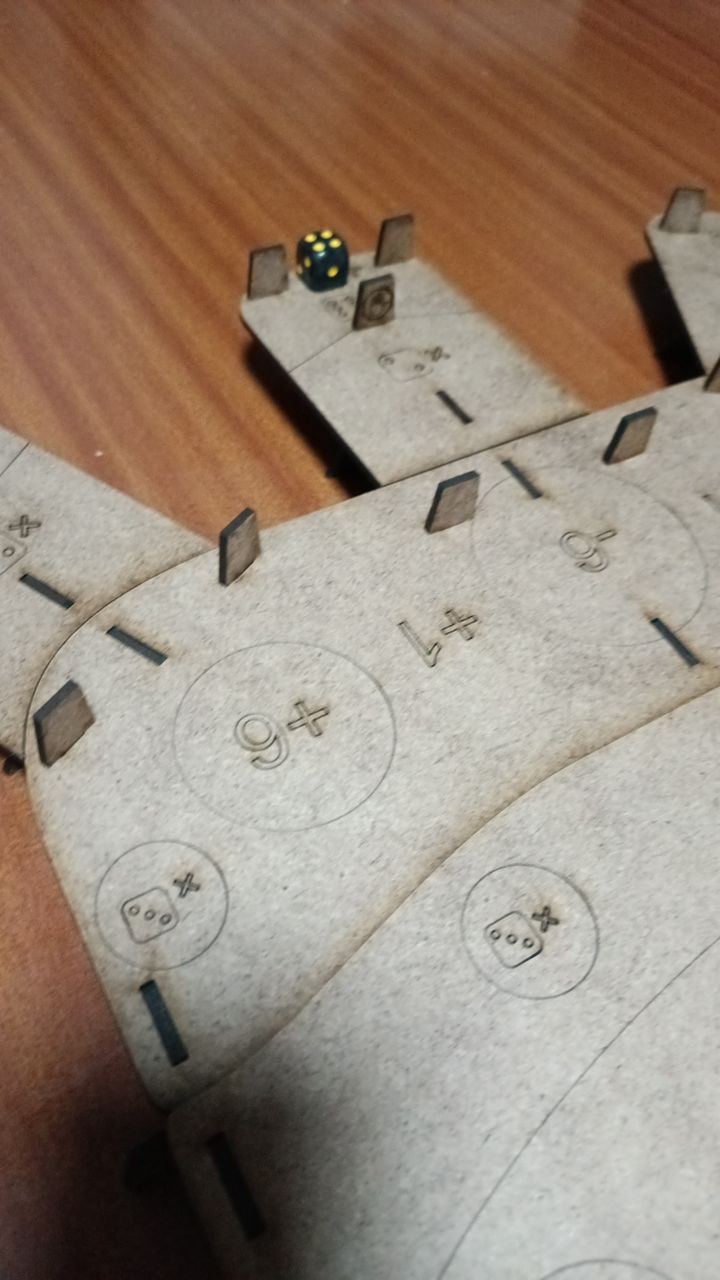 Dados locos 90x36 con dados para 8 jugadores v5 - Imagen 2