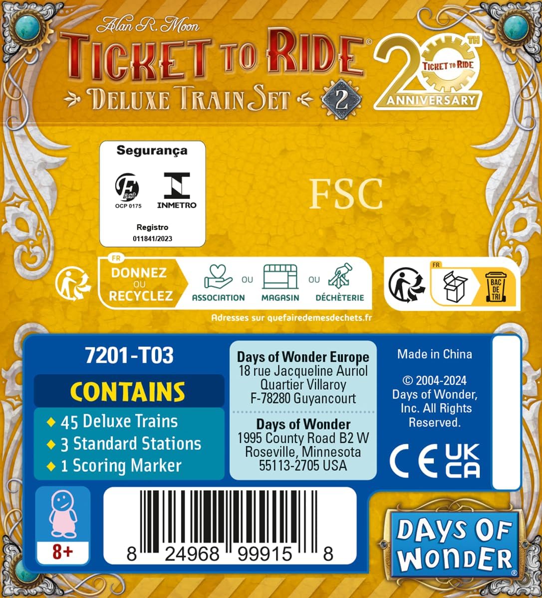 Deluxe Train Set 20th Anniversary - Ticket To Ride (Ingl&amp;eacute;s) - Imagen 4