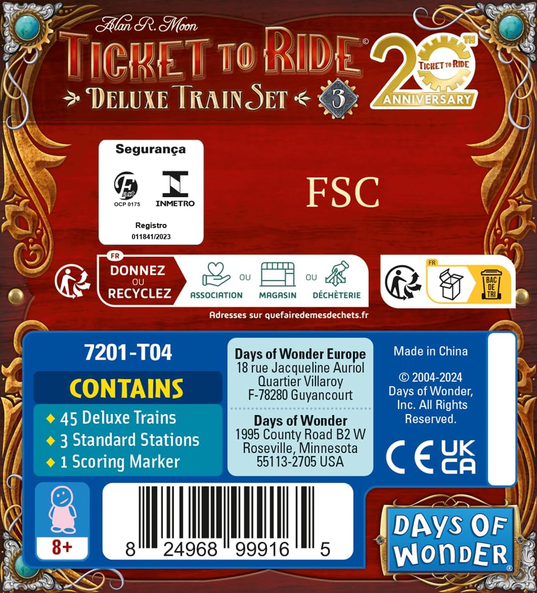 Deluxe Train Set 20th Anniversary - Ticket To Ride (Inglés) - Imagen 4