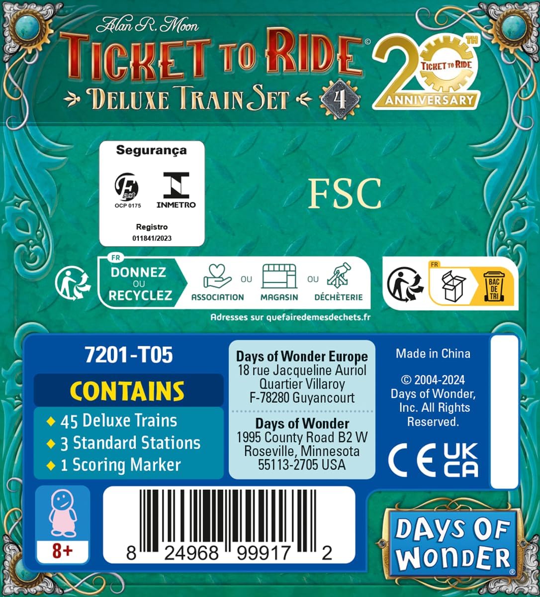 Deluxe Train Set 20th Anniversary - Ticket To Ride (Ingl&amp;eacute;s) - Imagen 4