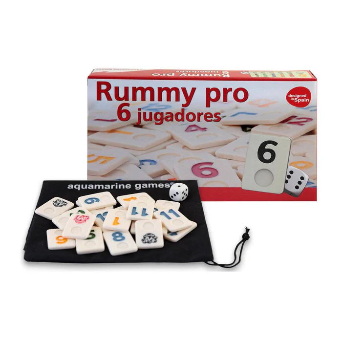 RUMMY PRO 6 JUGADORES Aquamarine