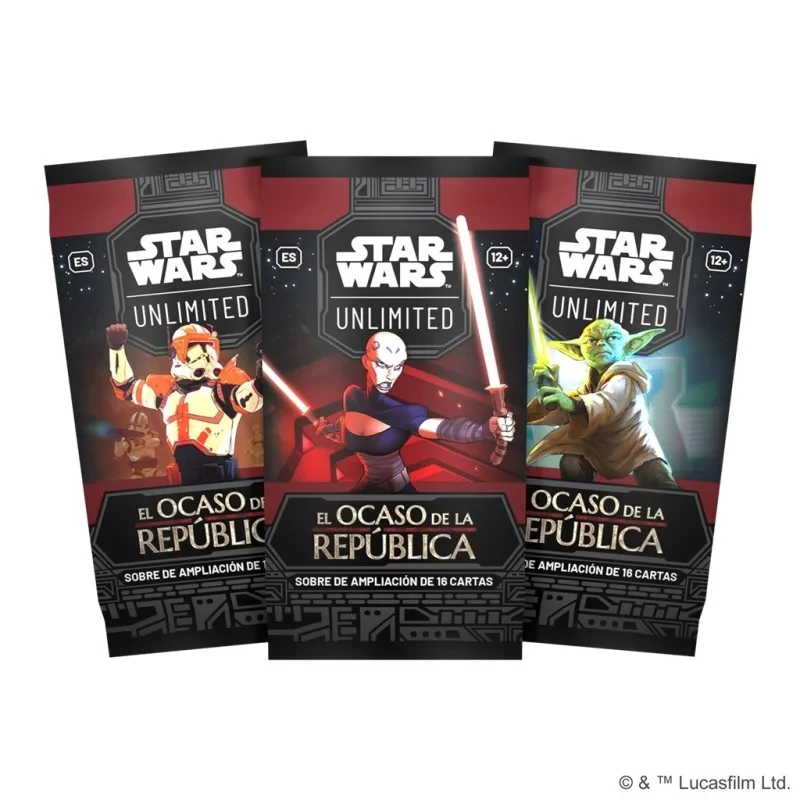 SOBRES STARWARS EL OCASO DE LA REPUBLICA (1 SOBRE)