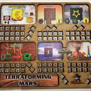 Tablero de jugador Pack de 5 und. para juego Terraforming Mars 