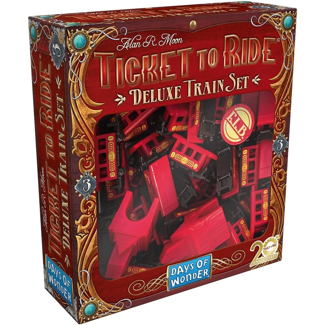 Deluxe Train Set 20th Anniversary - Ticket To Ride (Inglés) - ROJO