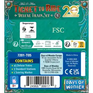 Deluxe Train Set 20th Anniversary - Ticket To Ride (Ingl&eacute;s) - Imagen 5
