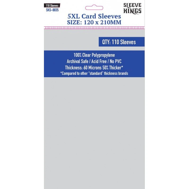 [8835] SLEEVE KINGS 5XL SLEEVES (120 X 210MM)