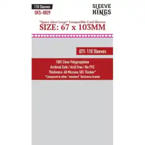 [8829] SLEEVE KINGS SPACE ALERT LARGE COMPATIBLE SLEEVES (67X103MM) - Imagen 2