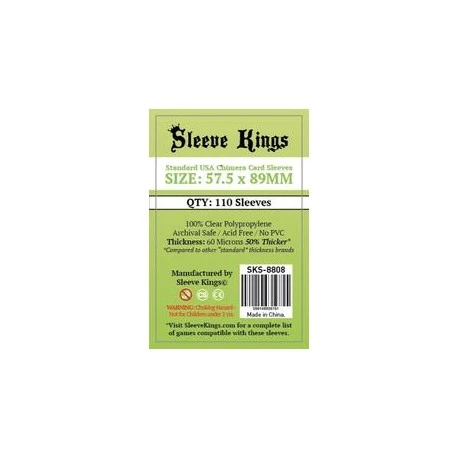 [8808] SLEEVE KINGS STANDARD USA CHIMERA CARD SLEEVES (57.5X89MM)