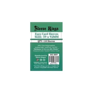 8809 SLEEVE KINGS EURO CARD SLEEVES (59X92MM) - Imagen 2
