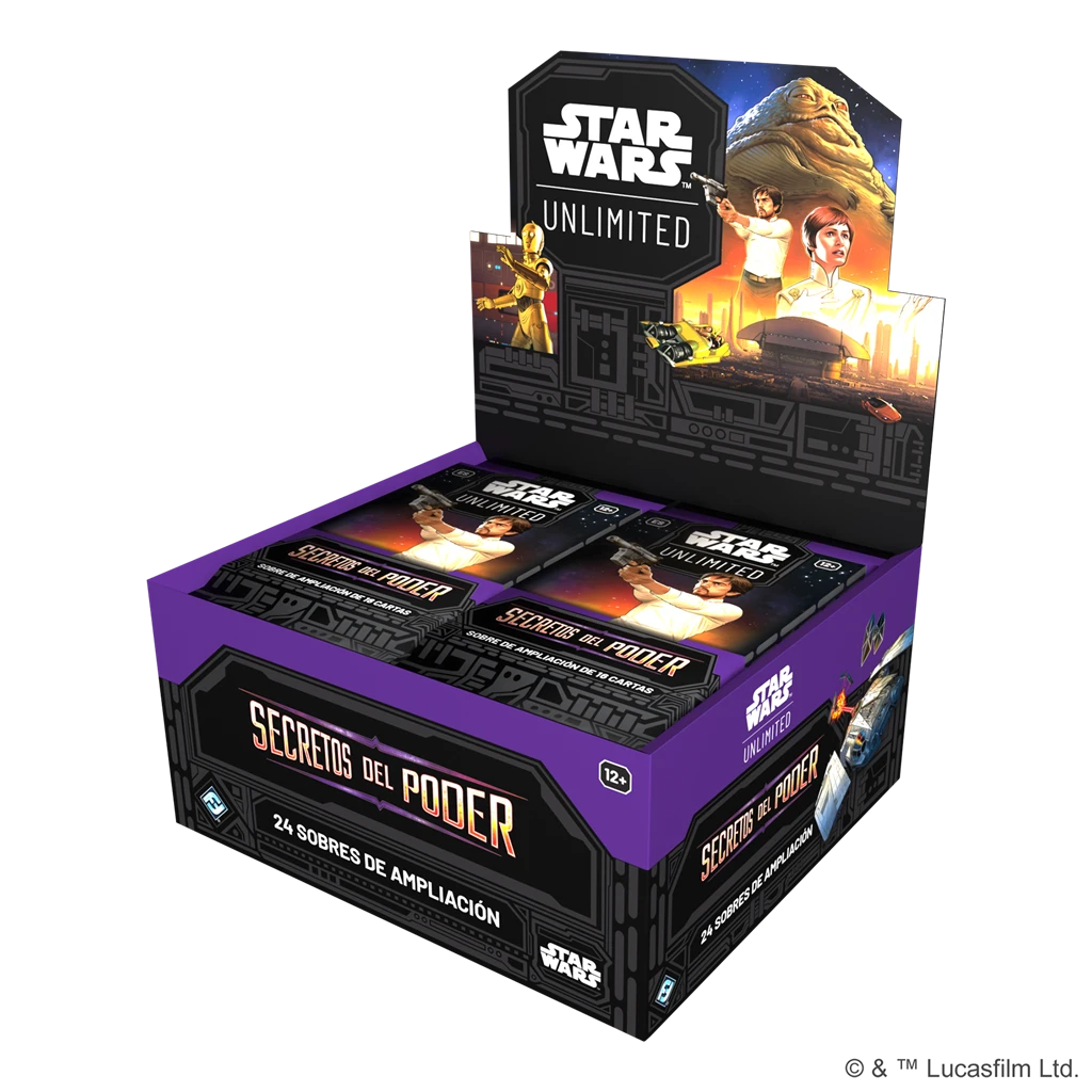 Starwars Unlimited: Secretos del Poder Expositor Sobres ESP (24 sobres)