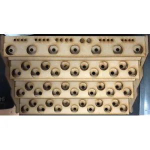 RACK-KIT 001 CON 3BALDAS DEL MODELO 002 Y 1 BALDA MODELO 001TOP SIN MONTAR - Imagen 1
