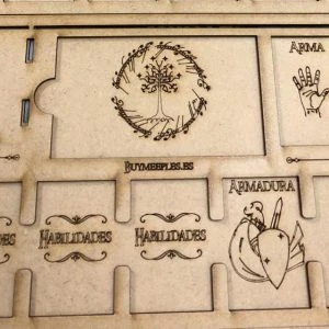Tableros de jugador compatibles con LOTR Viaje por las tierras medias PACK DE 3 UNIDADES