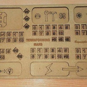 Tablero de jugador para juego Terraforming Mars (Básico Grabado)