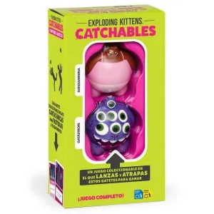 Juego de Mesa Exploding Kittens: Catchables 2-Pack 1 GATO CON MICHI - CATCUS - Imagen 1