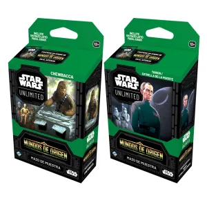 SWU: Mundos de Origen Pack de mazos (chewacca + tarkin) - Imagen 1